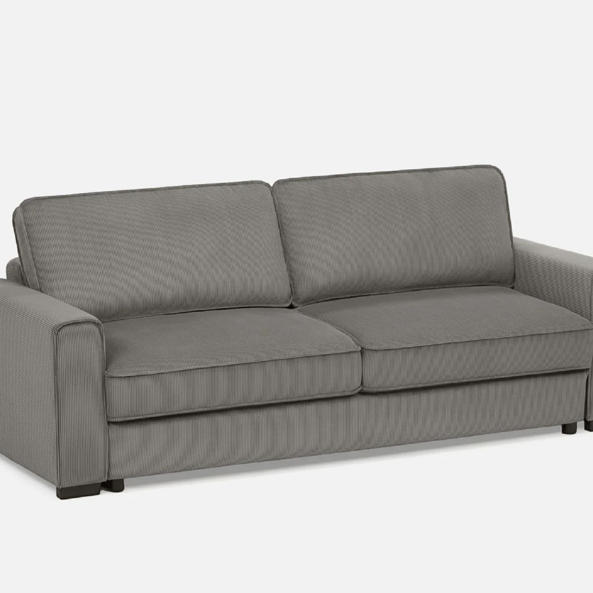 SOFA MARKET - Sofa Cama Cajon Sam 3 Puestos Tela Gris
