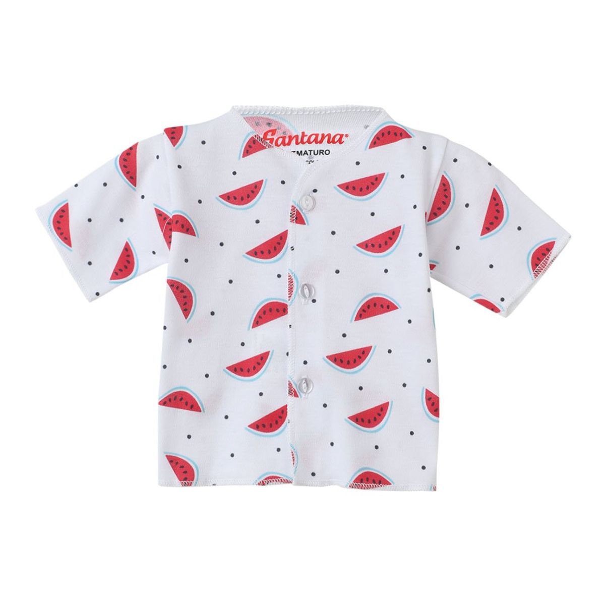 SANTANA - Camiseta Manga Corta Bebé Prematuro Niña Fucsia Oscuro