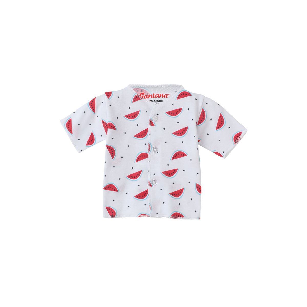 SANTANA - Camiseta Manga Corta Bebé Prematuro Niña Fucsia Oscuro