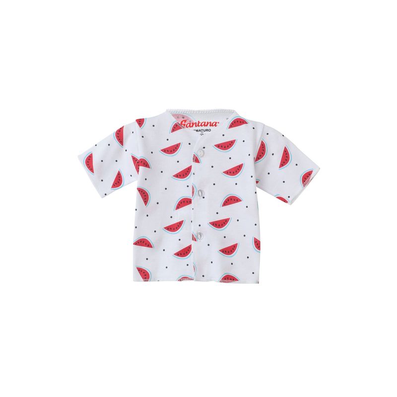 SANTANA - Camiseta Manga Corta Bebé Prematuro Niña Fucsia Oscuro