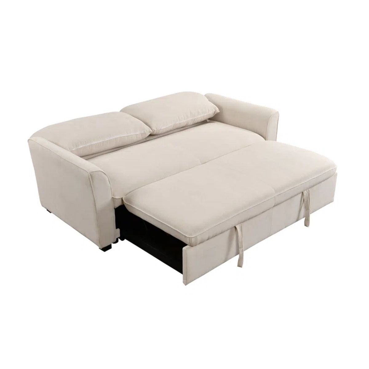 SOFA MARKET - Sofa Cama Cajon Tori 2 Puestos Tela Beige