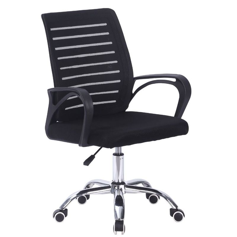 GENERICO - Silla Escritorio Oficina Giratoria Soporte Lumbar Apoya Brazos DC-105