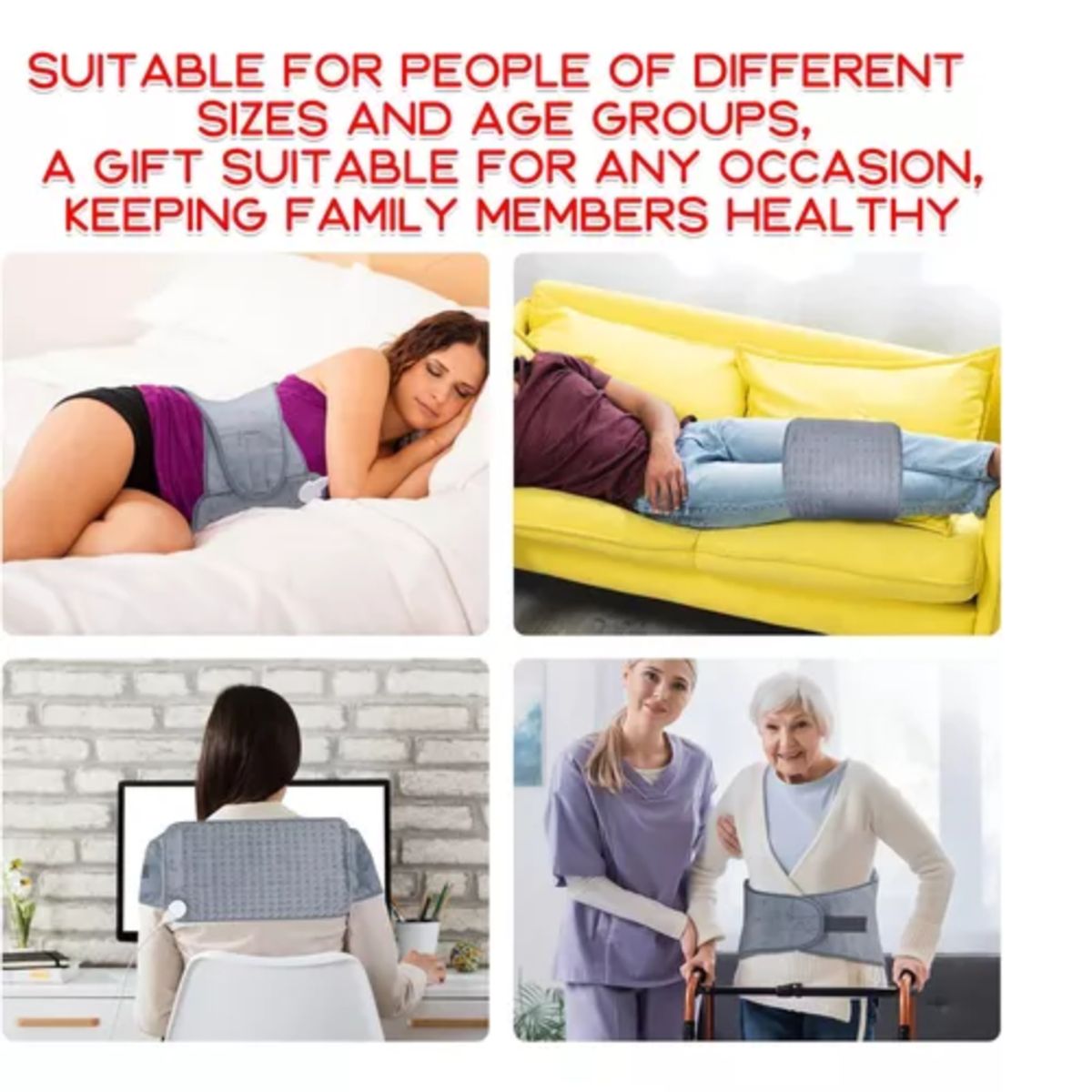 GENERICO - Gamma & Tech Almohadilla Termica Electrica Lumbar Terapia