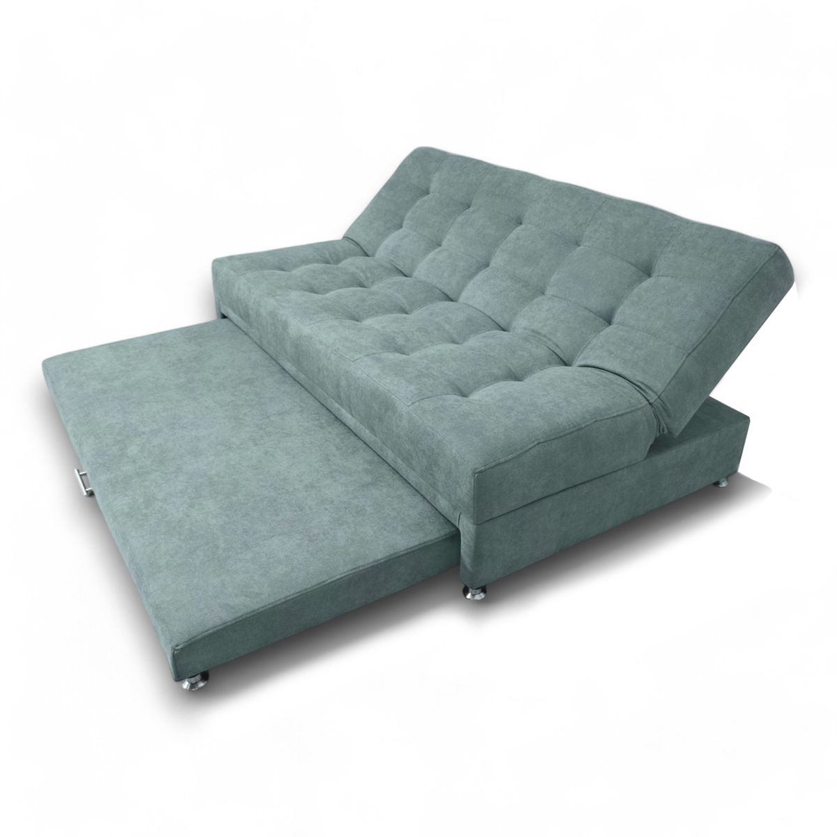 MUEBLES ONLINE - Sofá Cama Tarima Brooke Tela Verde Menta