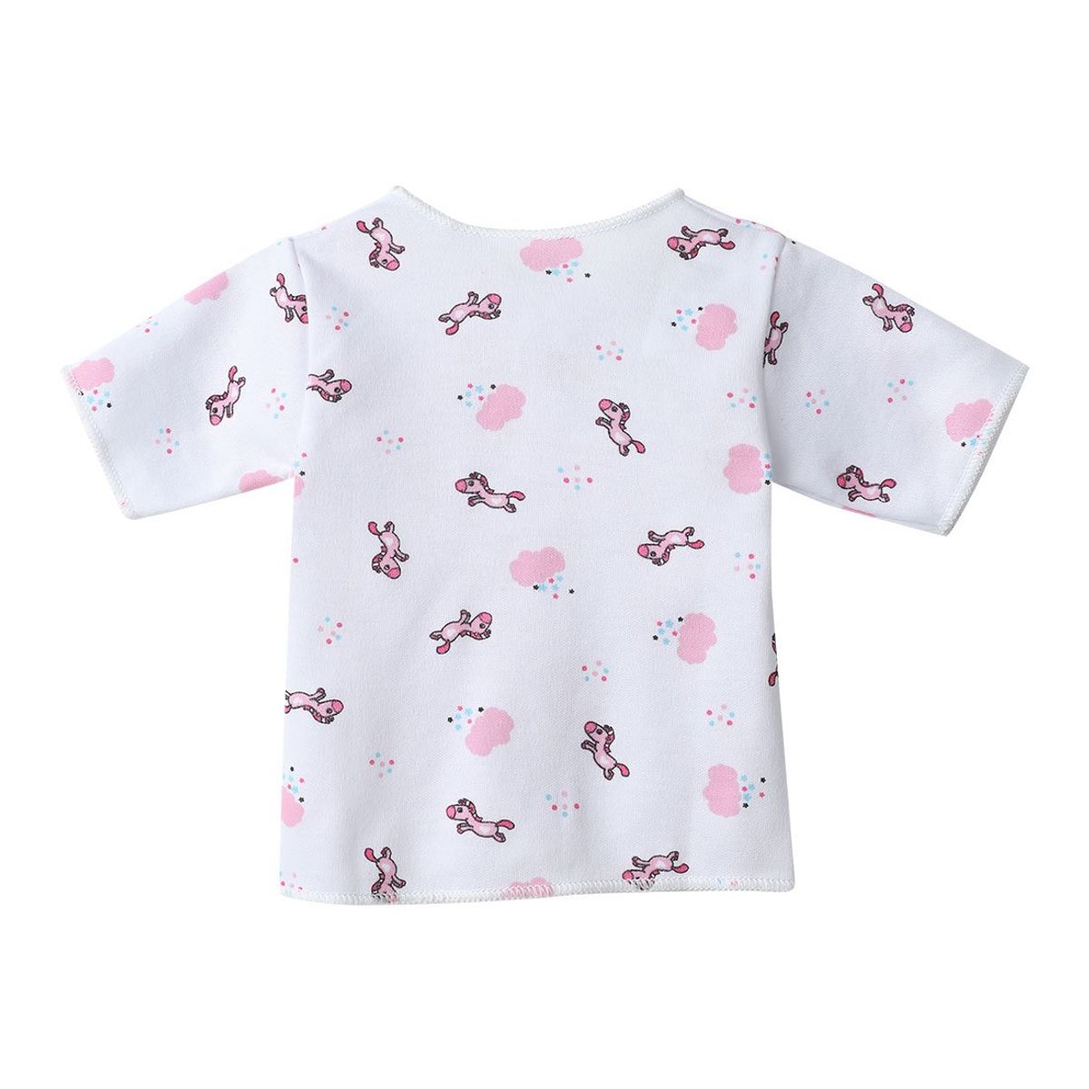 SANTANA - Camiseta Manga Corta Bebé Prematuro Niña Rosado