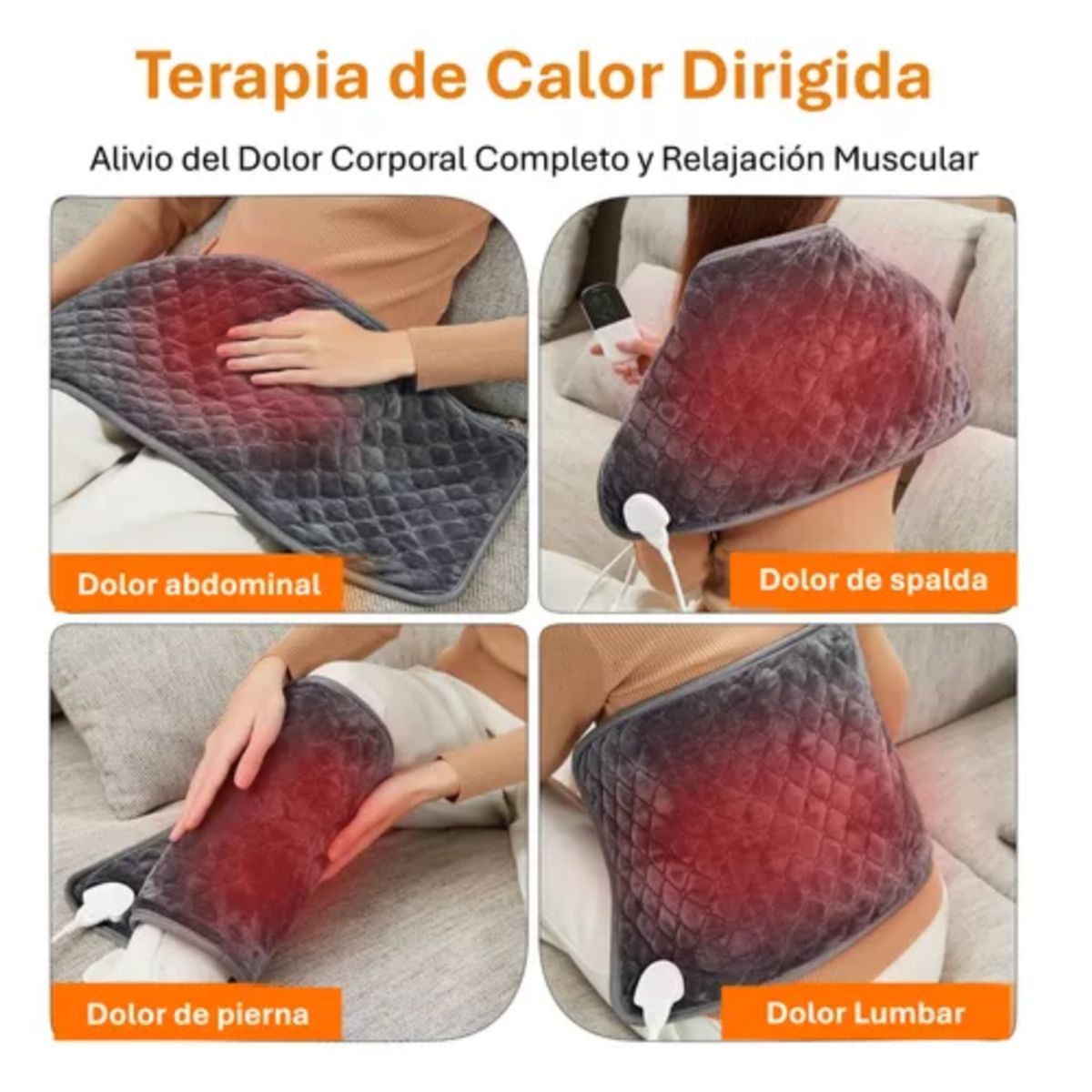 GENERICO - Almohadilla Térmica Eléctrica Caliente Terapéutica Calor