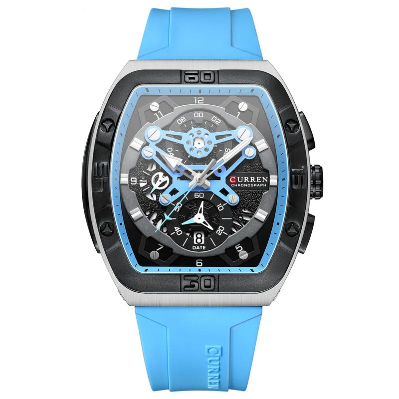 CURREN - Reloj Curren 8443 Cronografos Correa De Silicona