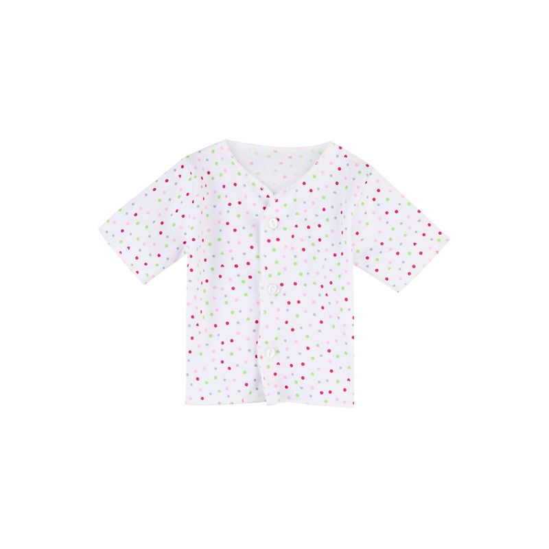 SANTANA - Camiseta Manga Corta Bebé Prematuro Niña Fandango_.