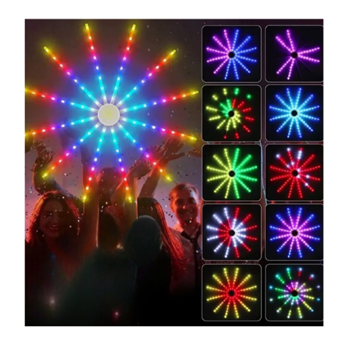 GENERICO - Luz Fuego Artificial Tornado Control 110cm Decoración Navidad