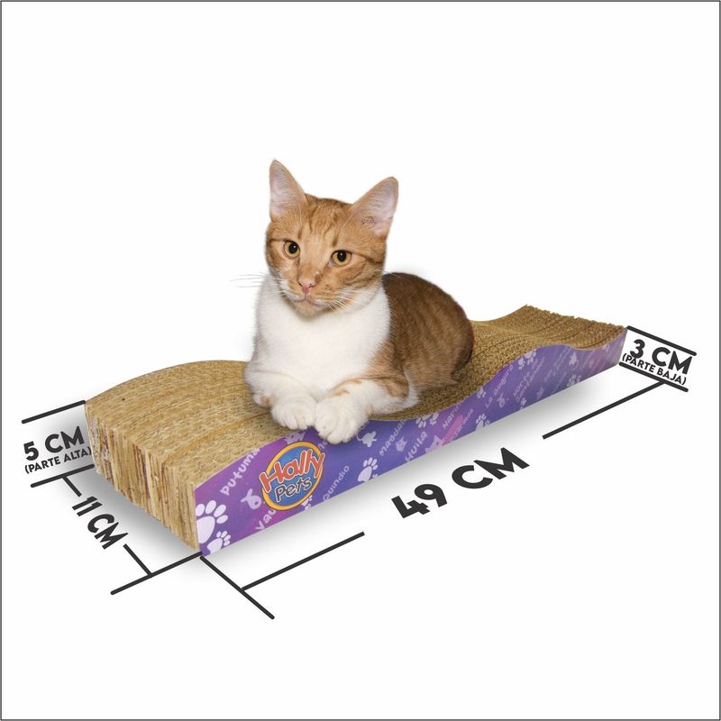 HALLY PET - Rascador Ondas De Cartón Para Gatos x 2 und