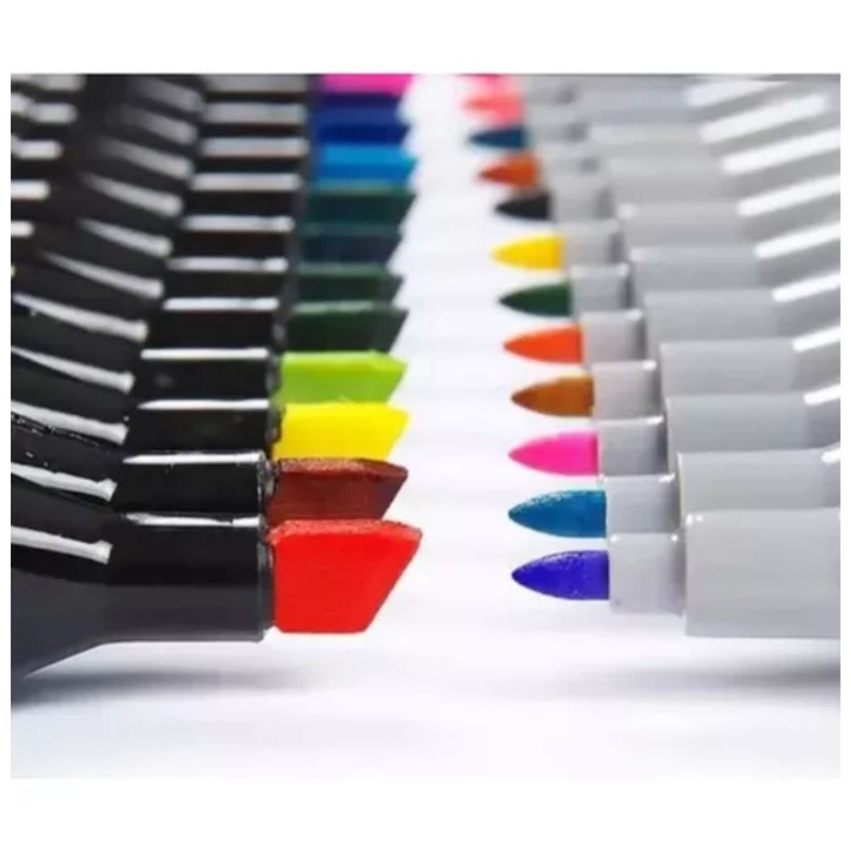 GENERICO - Set Marcadores 80 Piezas, Colores, Doble Punta, Touch