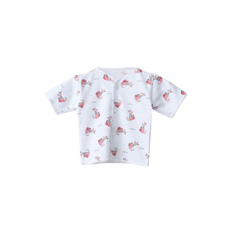 SANTANA - Camiseta Manga Corta Bebé Prematuro Niña Melón