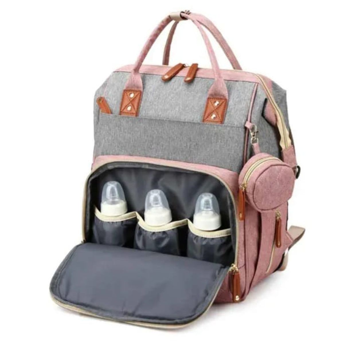 GENERICO - Pañalera morral de bebe tipo cuna practica cambiador