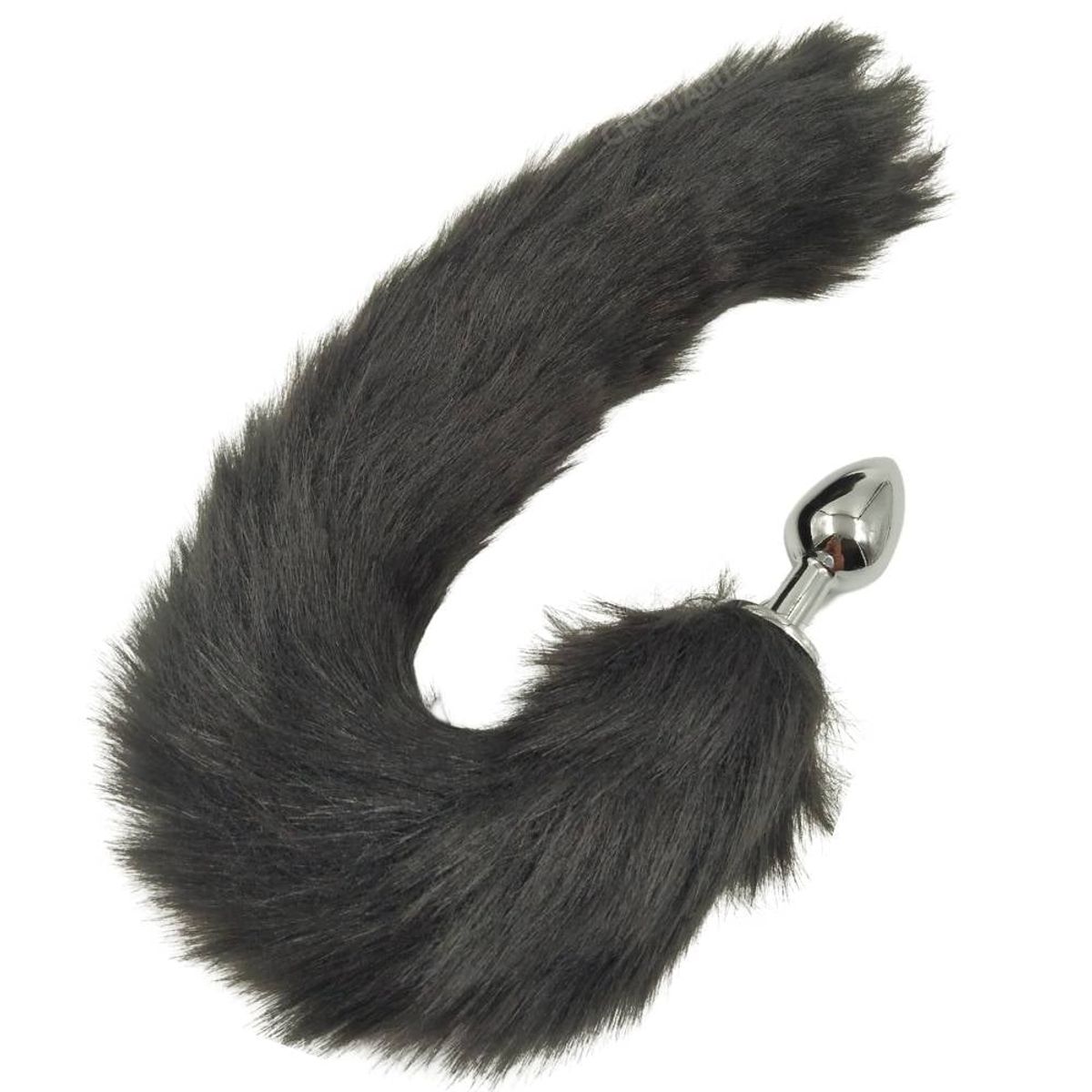 GENERICO - Plug Anal Dilatador Acostumbrador Cola De Zorro Juguete Sex Negro