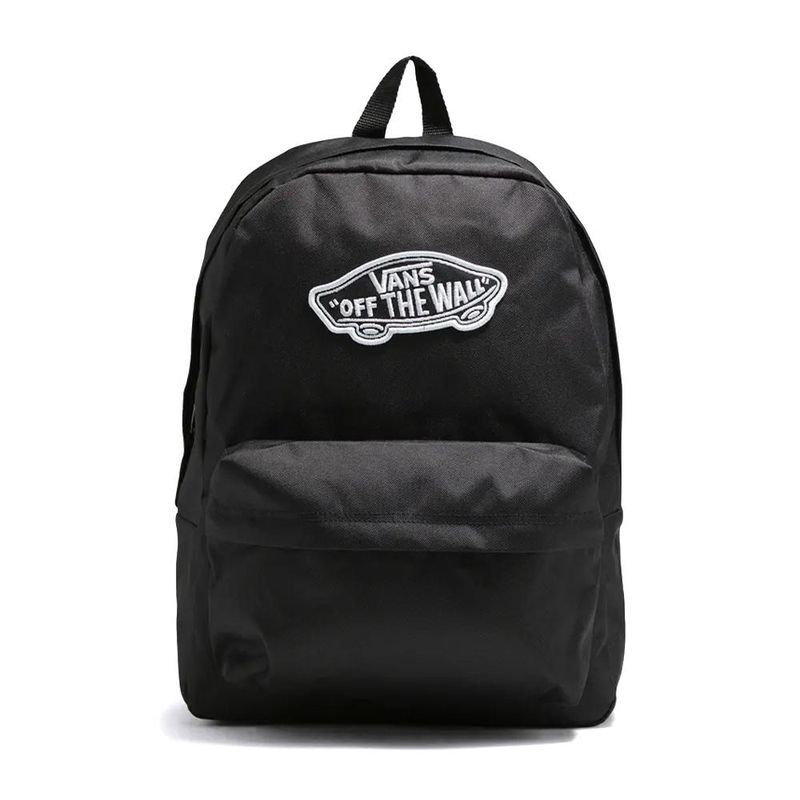VANS - Morral Vans Realm Backpack-Negro/Blanco