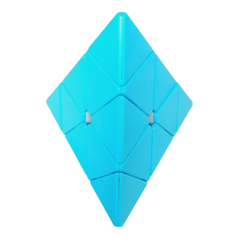 QIYI - Cubo Rubik 3x3 Pyraminx Unicolor Azul Colección Stickerless Speed