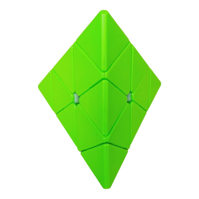 QIYI - Cubo Rubik 3x3 Pyraminx Unicolor Verde Colección Stickerless Speed