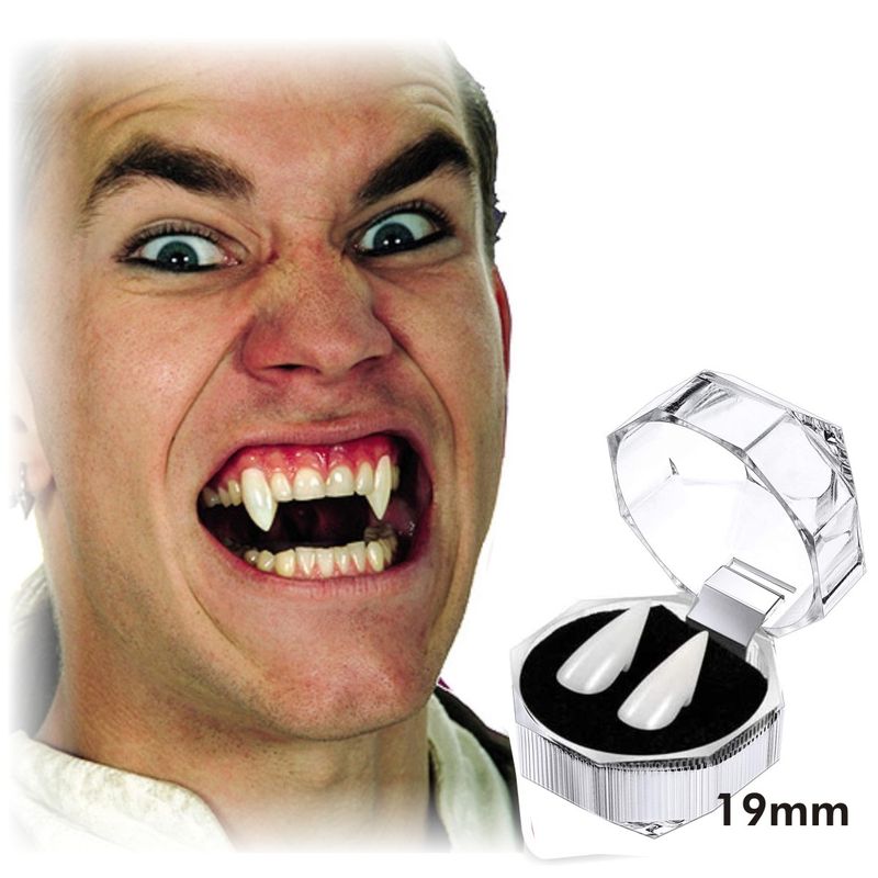 P&R APRECIOSDEREMATE - Colmillos De Vampiro 2 Unidades Para Halloween Cosplay Anime 19mm