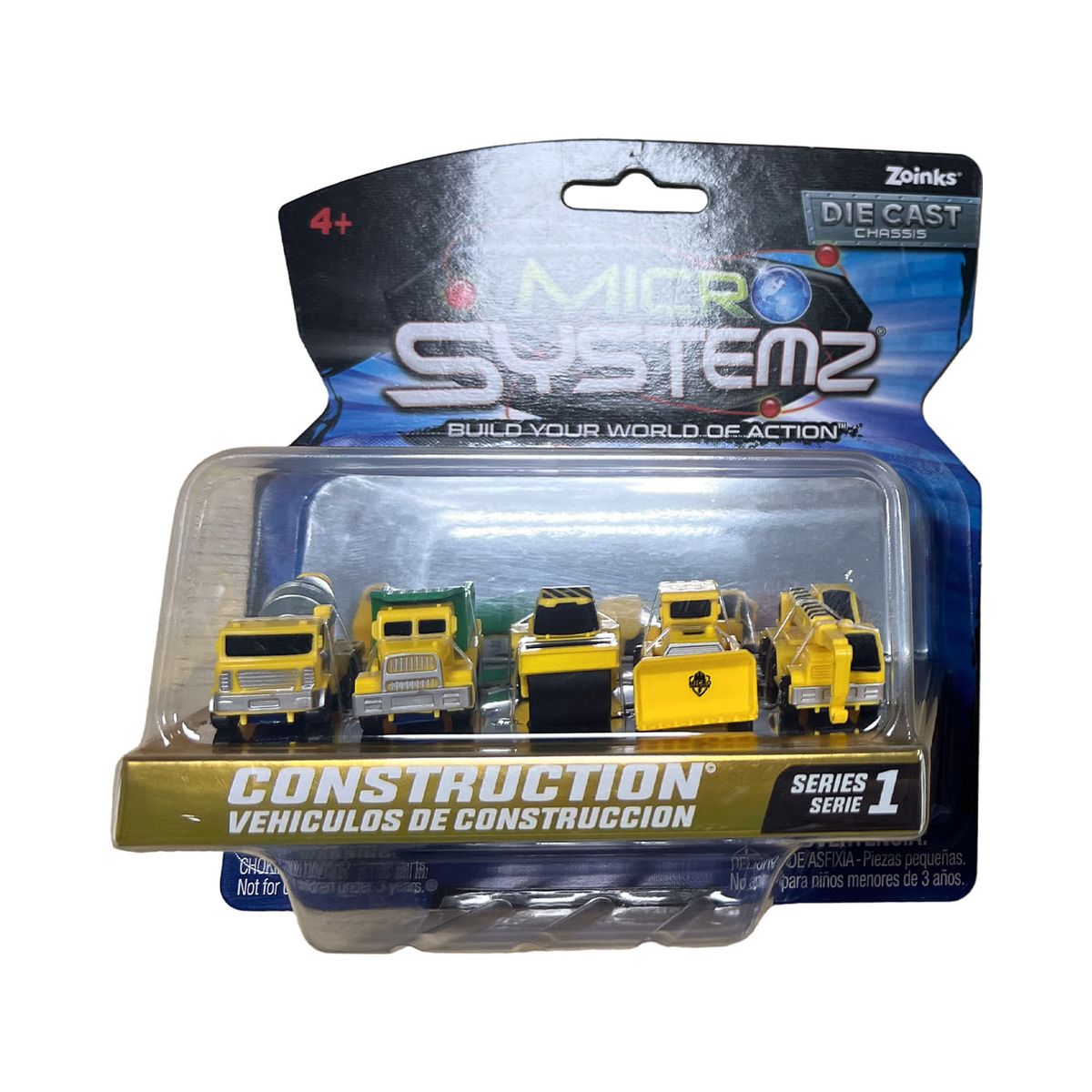 TOY LOGIC - Pack x 5 Carros Construction Micro Systemz