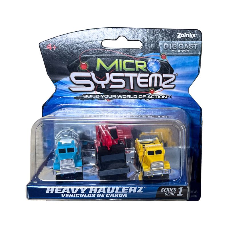 TOY LOGIC - Pack x 3 Carros Heavy Haulerz Micro Systemz