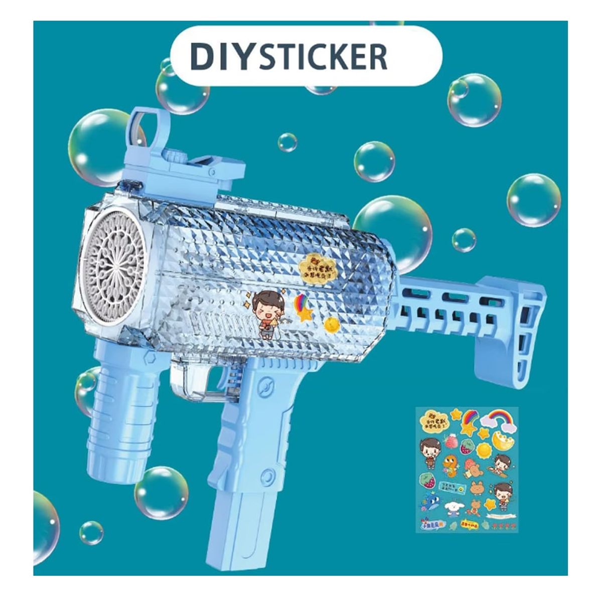 GENERICO - Burbujas de Agua Niños con Luces  Electrico Multiagujeros