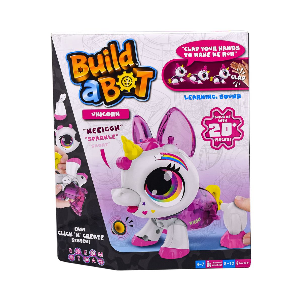 BUILT A BOT - Muñeco Electrónico Armable con Sonidos Build a Bot Unicorn