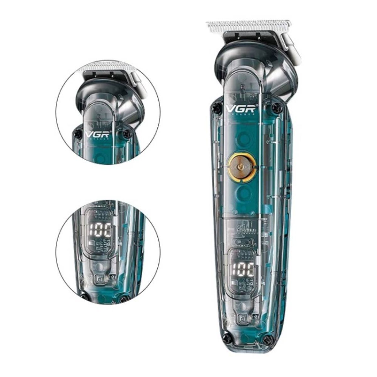 VGR - Maquina Patillera Y Nasal 2 En 1 VGR-949 inalambrica IPX6 Waterproof