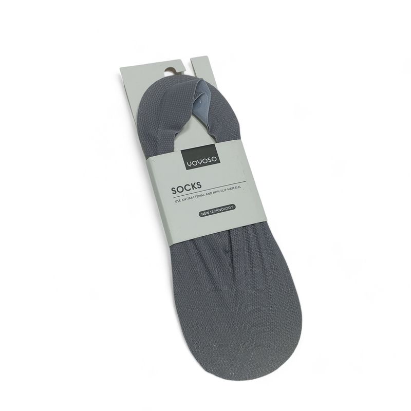 YOYOSO - MEDIAS INVISIBLES DE HOMBRE EN MALLA- DOS PARES - GRIS