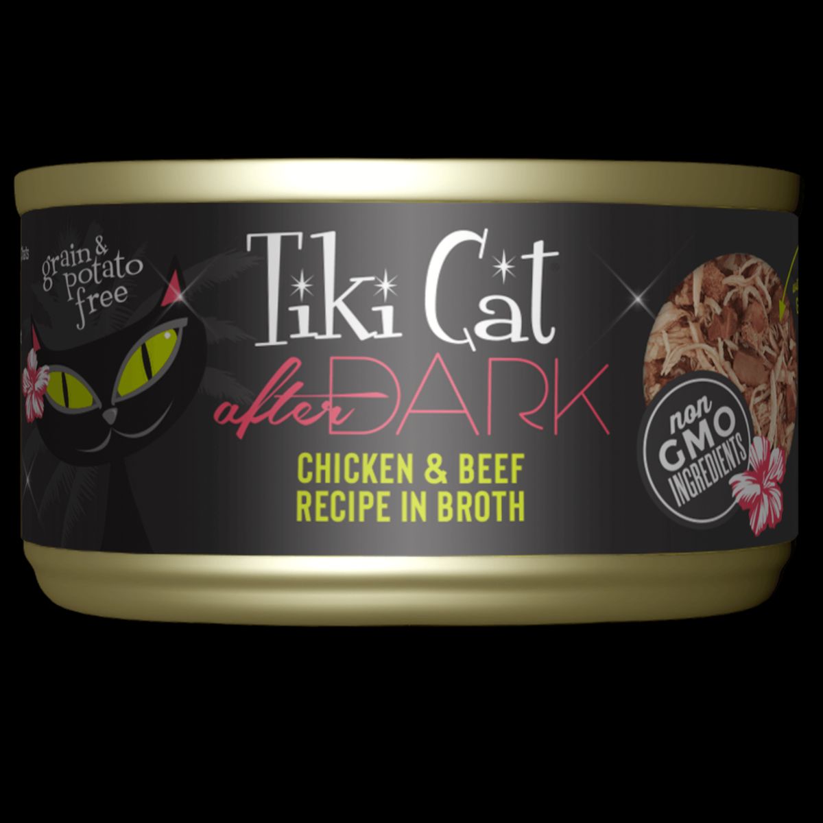 CATLIKE - Alimento Tiki Cat After Dark Pollo Y Carne En Caldo 80gr