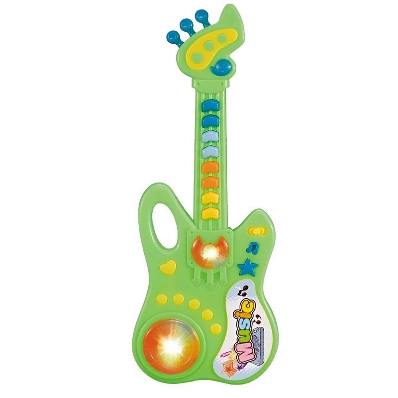 GENERICO - Guitarra Unisex Juguete Interactivo Luces Sonido + Baterias