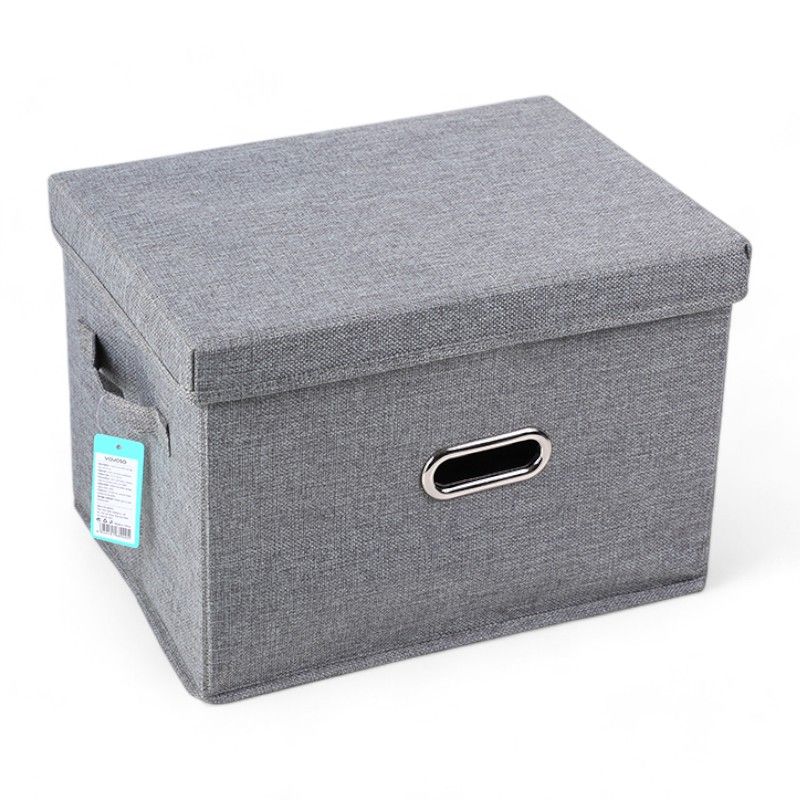 YOYOSO - CAJA ORGANIZADORA CON TAPA GRIS - GRANDE