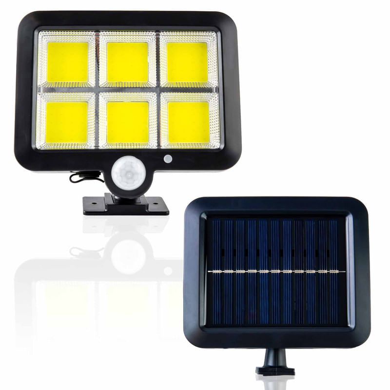 ENERGY PLUS - Lámpara Solar LED Exterior Sensor Movimiento y Panel Solar