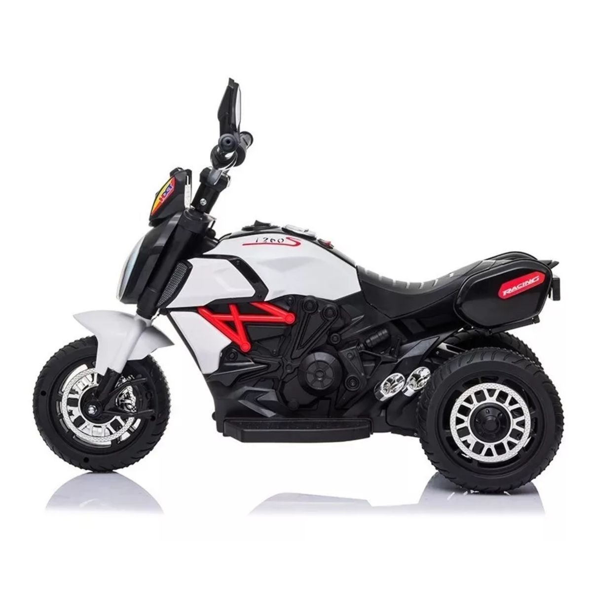 ROADMASTER - Moto Eléctrica de 3Ruedas para Niños y Niñas 6V Tipo Ducati