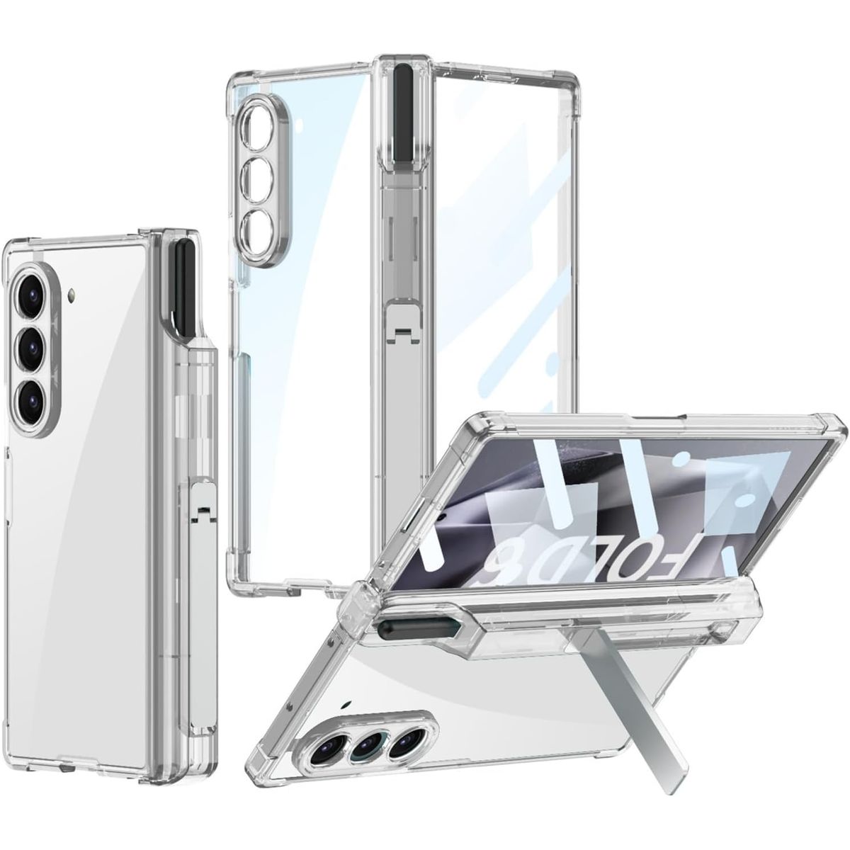 GENERICO - Estuche Anti Golpes airbag para Samsung Galaxy Z Fold6 Transparente