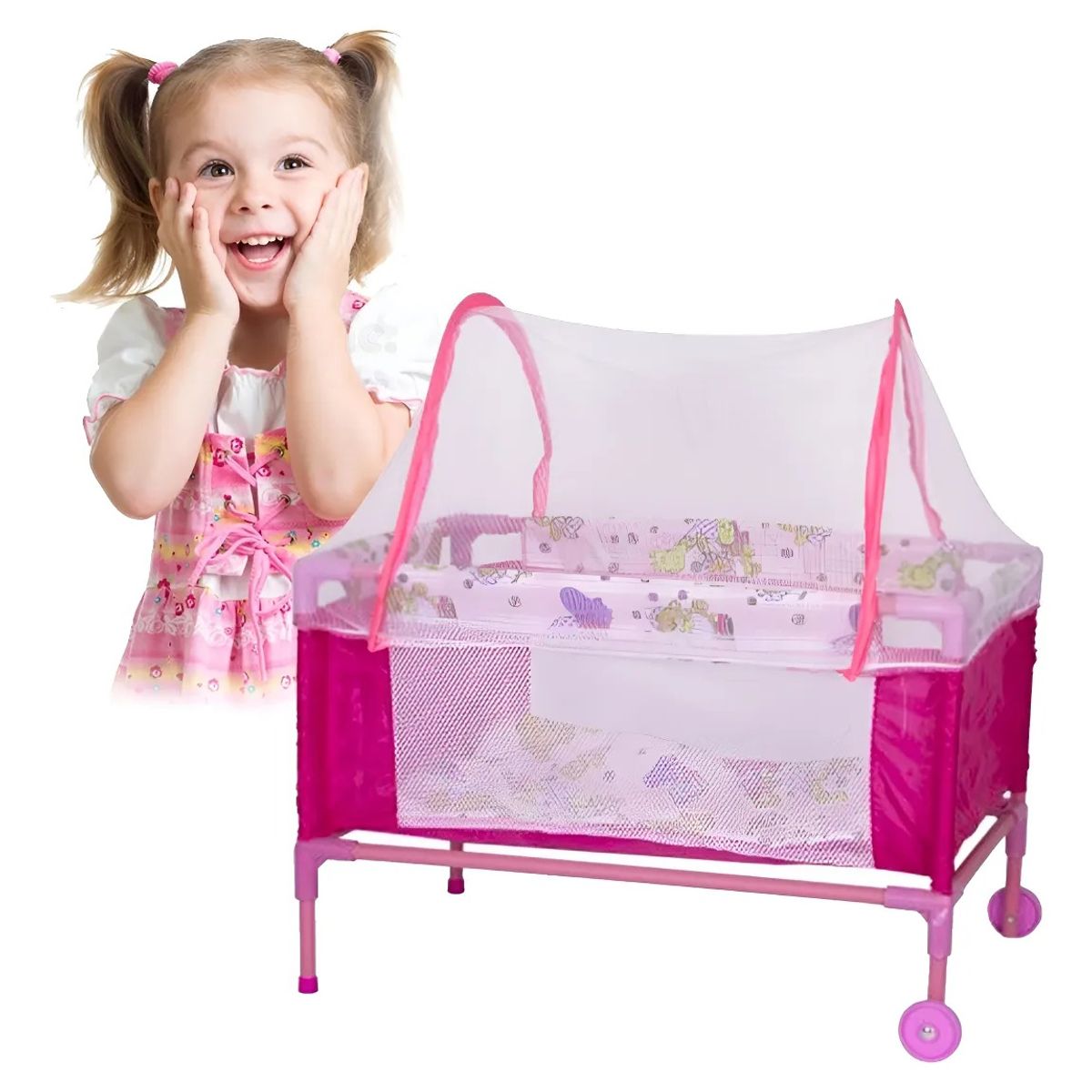 ABBA - Cuna Corral Muñecas Juguete Niñas princesas Cama Muñecas