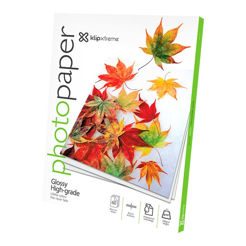 KLIP XTREME - Papel fotográfico Acabado brillante Klip Xtreme KPG-120 Blanco