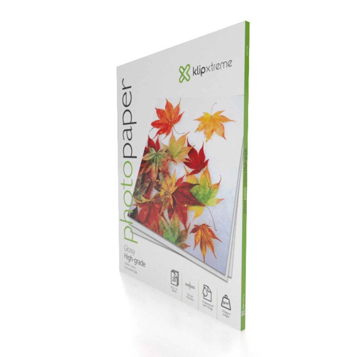 KLIP XTREME - Papel fotográfico Acabado brillante Klip Xtreme KPG-120 Blanco