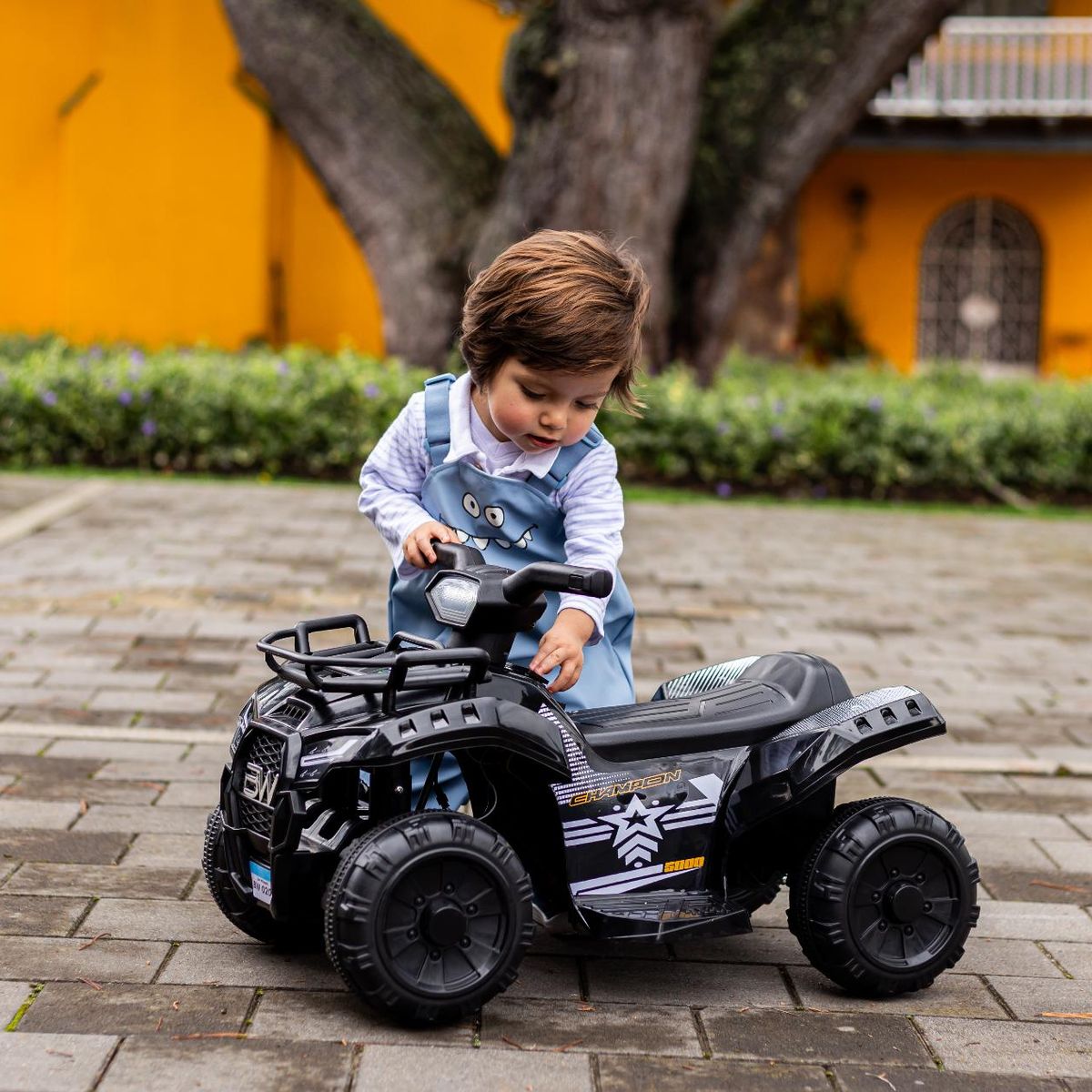 PRINSEL - Cuatrimoto Eléctrica Recargable Montable Niños 2-4 años