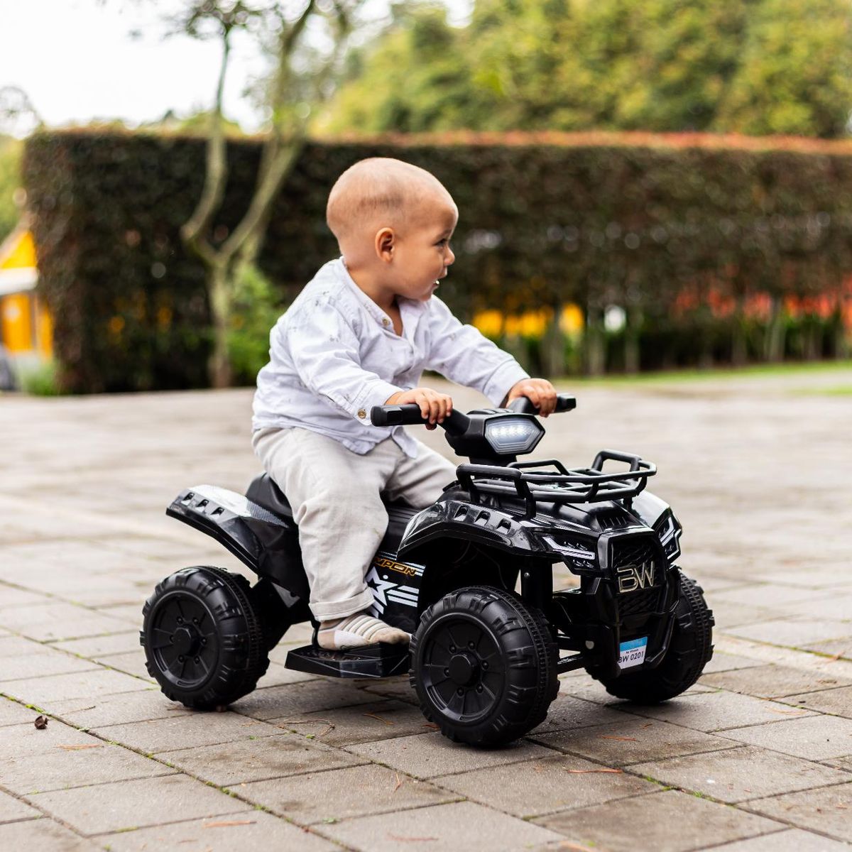 PRINSEL - Cuatrimoto Eléctrica Recargable Montable Niños 2-4 años