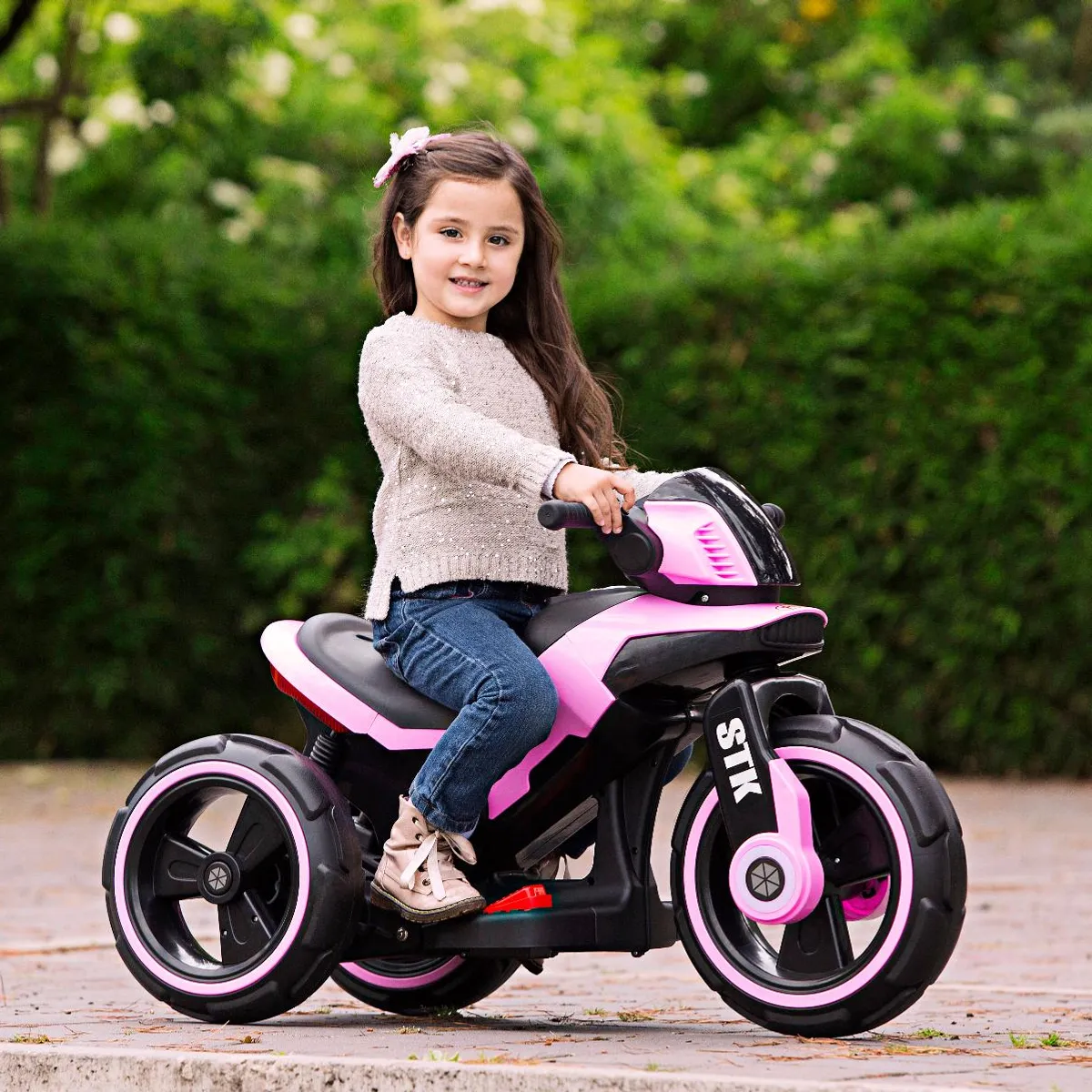 PRINSEL - Moto Electrica Recargable niños niñass Star Trek Blanco