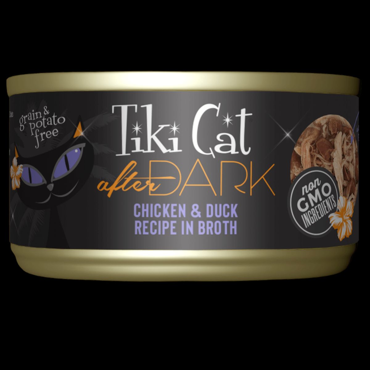 CATLIKE - Alimento Tiki Cat After Dark Pollo Y Pato En Caldo 80gr