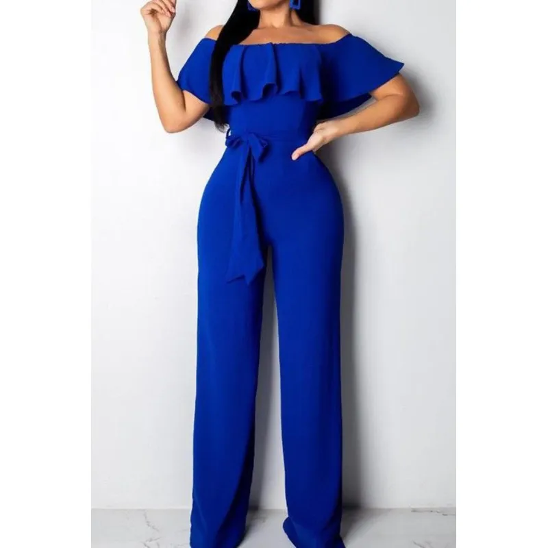 NEGRELI - Enterizo casual-formal bota recta con lazo ref-1059