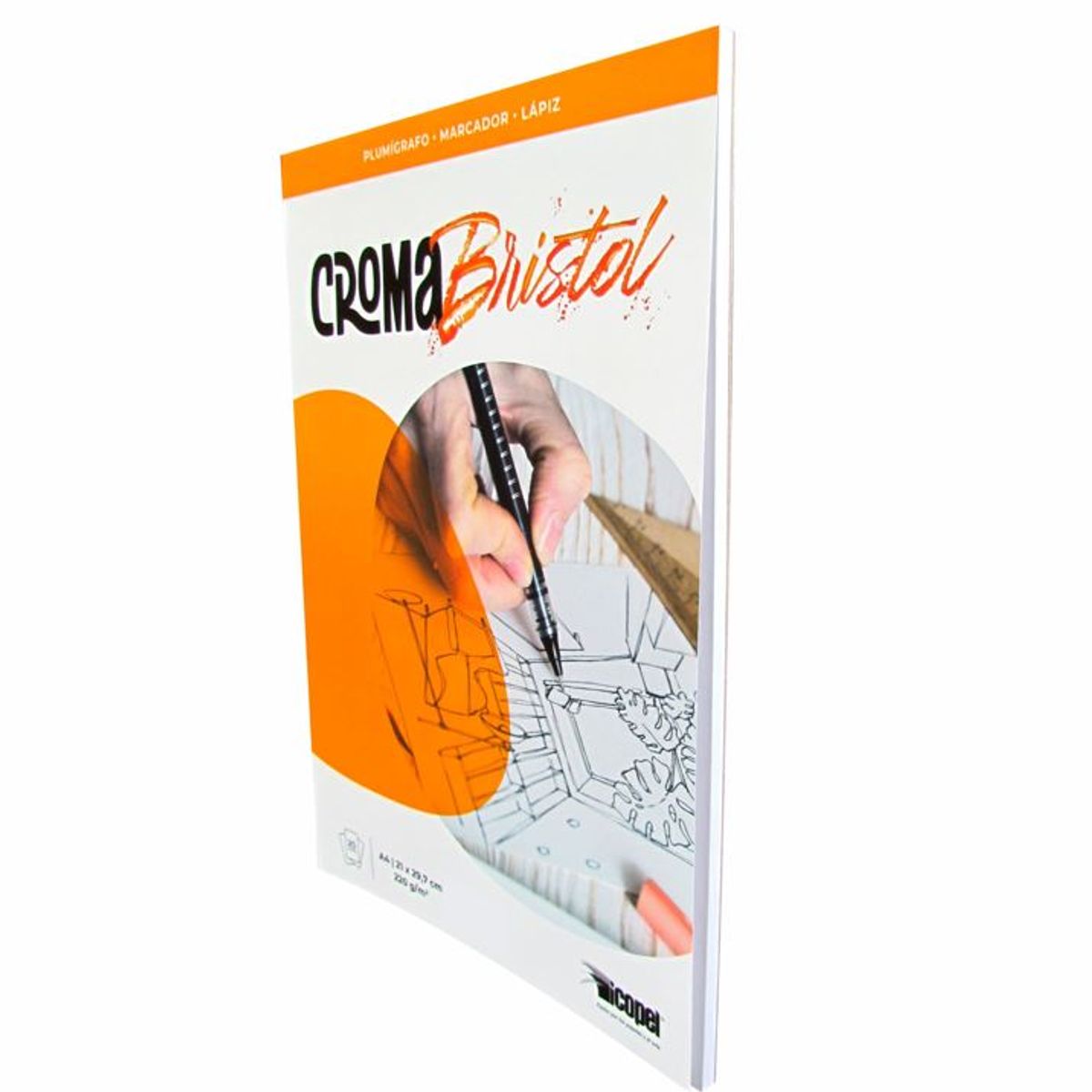 ICOPEL - Block Croma Bristol 220 g - A4 x 20 Hjs