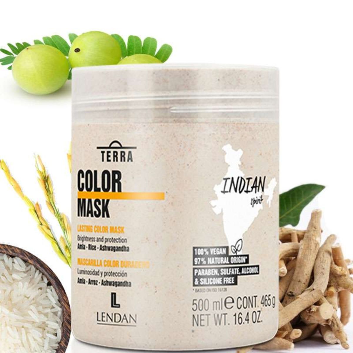 LENDAN - Mascarilla Lendan Terra Color Duradero 500ml