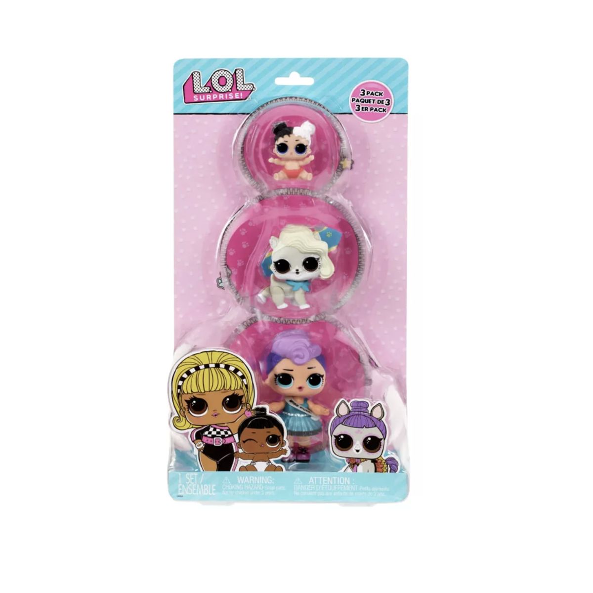 LOL SURPRISE - Muñeca LOL mascota y hermana sorpresa OPP Miss Punk
