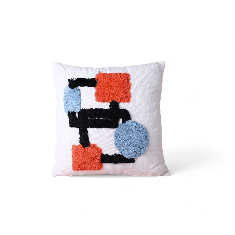 YOYOSO - ALMOHADA GEOMETRICA COLOR BLANCO