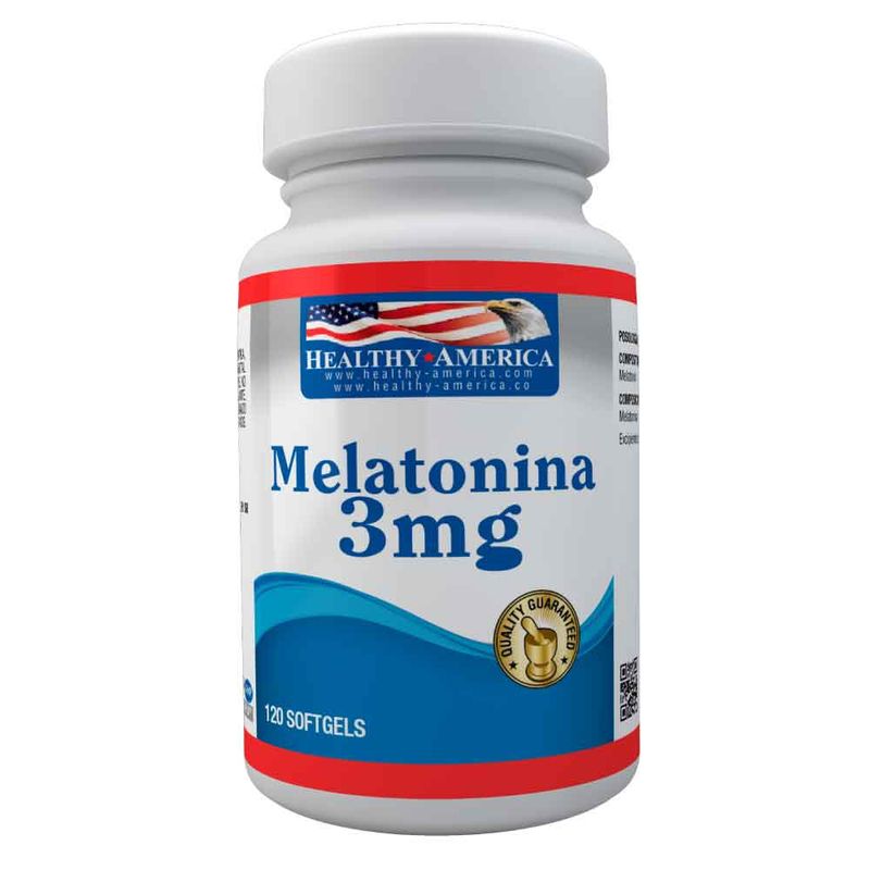 HEALTHY AMERICA - Melatonina 3mg x120 softgels healthy america