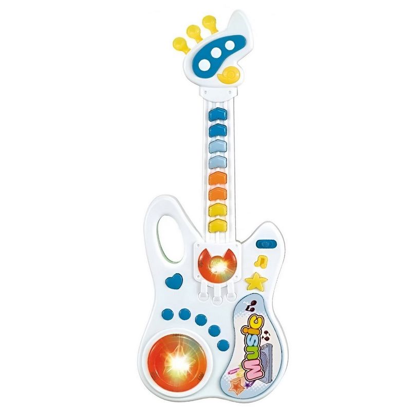 GENERICO - Guitarra Unisex Juguete Interactivo Luces Sonido + Baterias
