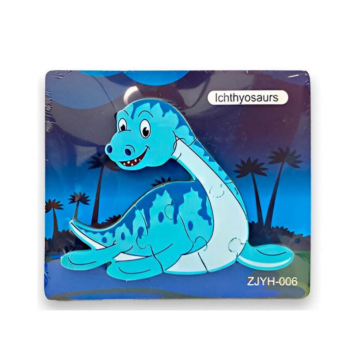 GENERICO - Rompecabezas Didáctico Dinosaurio Multicolor Ichthyosaurs