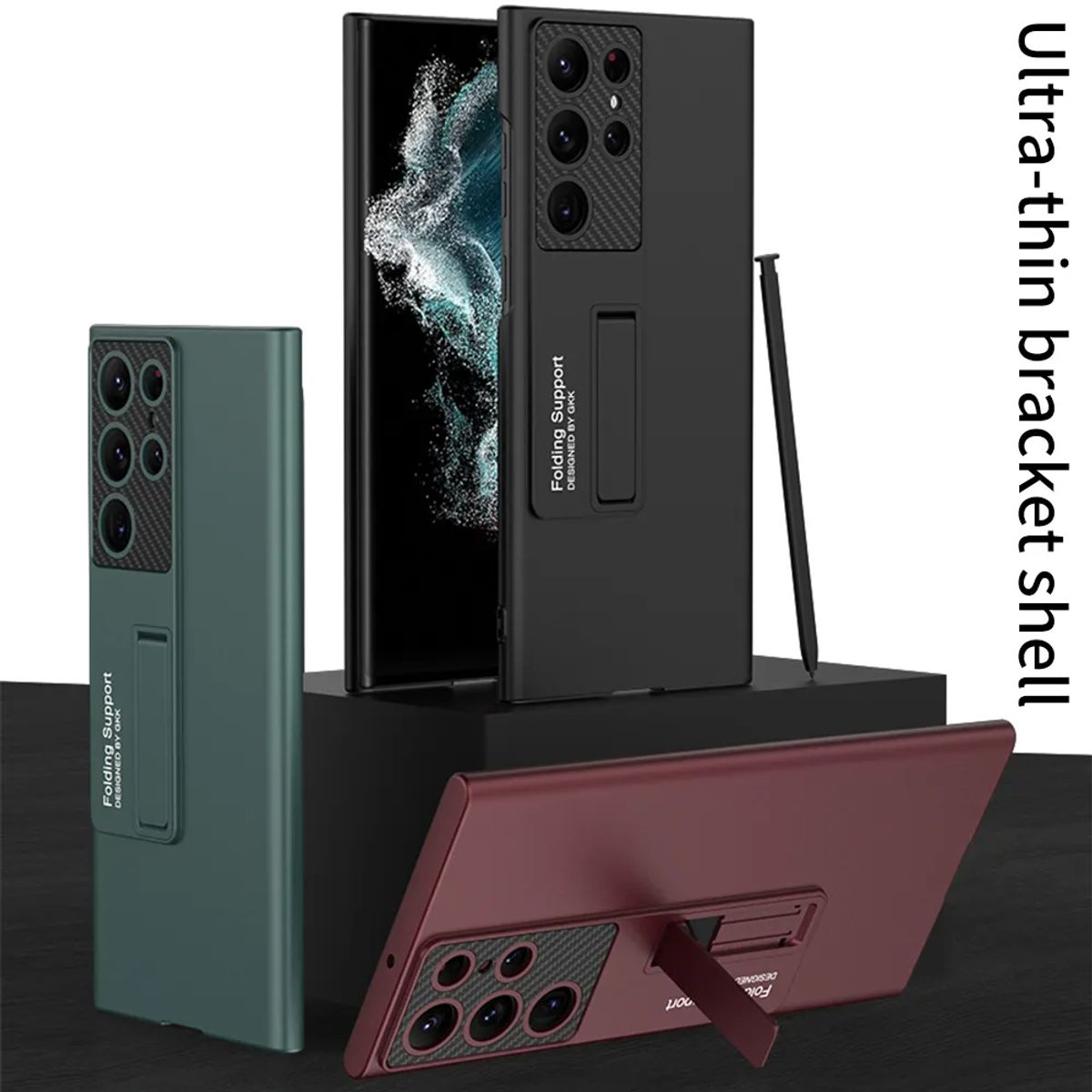 GENERICO - Funda Carcasa Estuche Protector de Lujo Para Samsung S24 Ultra Negro